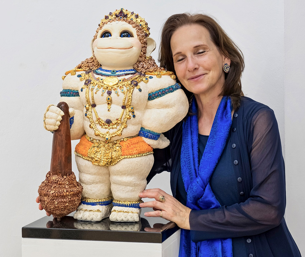The Mighty Hanuman and artist